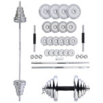 bilde 1 - STC50 CHROME Dumbell SET-BARBELL I SUITCASE 2x25KG HMS