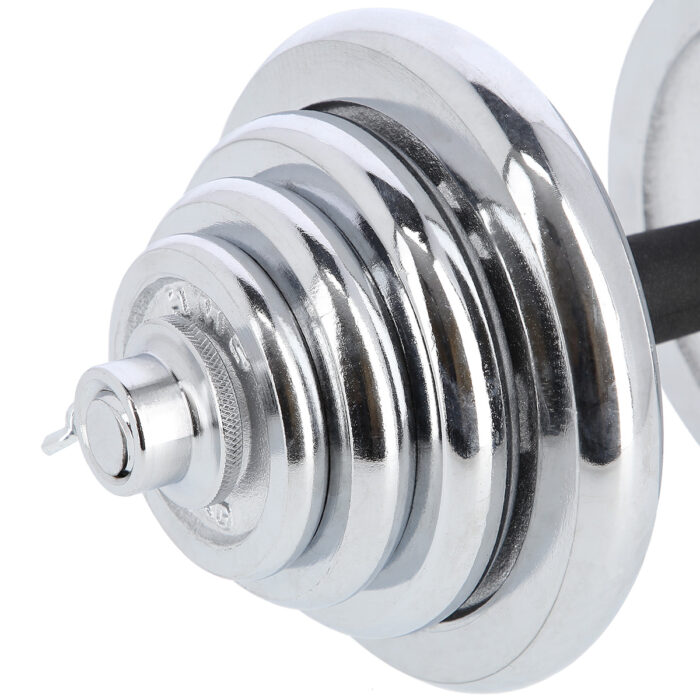 bilde 9 - STC50 CHROME Dumbell SET-BARBELL I SUITCASE 2x25KG HMS