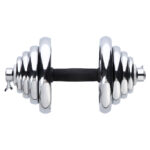 bilde 5 - STC55 CHROME Dumbell SET-BARBELL I SUITCASE 55KG HMS