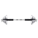 bilde 9 - STC55 CHROME Dumbell SET-BARBELL I SUITCASE 55KG HMS