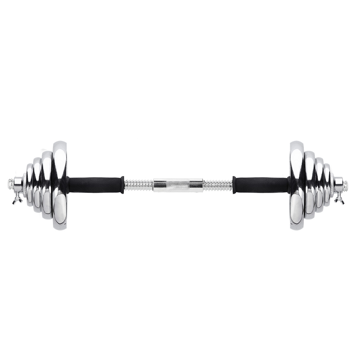 bilde 9 - STC55 CHROME Dumbell SET-BARBELL I SUITCASE 55KG HMS