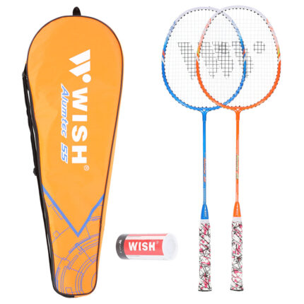 bilde 1 - ALUMTEC 55K BADMONTON ROCKETS SET + 3 PCS SHUTTLECOKKS WISH