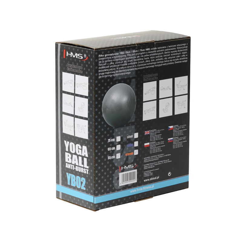 bilde 4 - YB02N 55CM Orange GYM BALL HMS