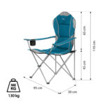 bilde 2 - NC3080 CAMPING CHAIR TURQUOISE NILS CAMP