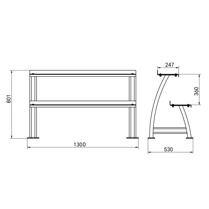 bilde 4 - STR39 DOUBLE LEVEL KETTLEBELL RACK HMS