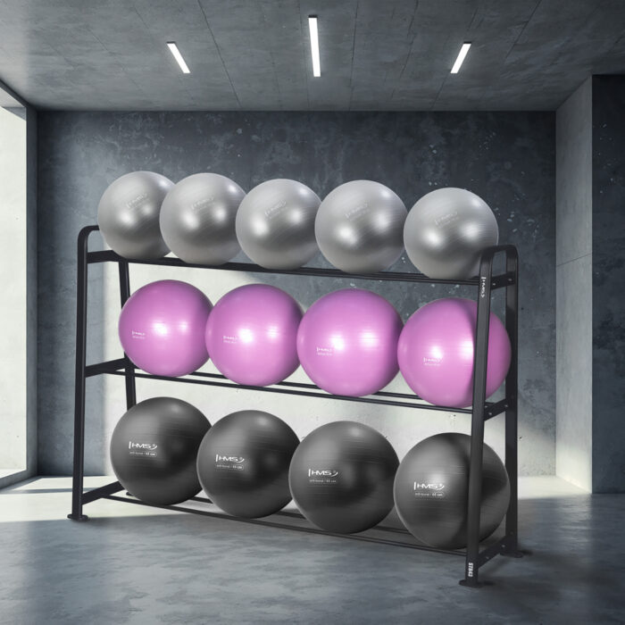 bilde 4 - SET OF 13 GYM BALLS YB02 + STR43 RACK HMS