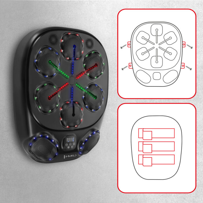 bilde 5 - TB10 INTELLIGENT MUSIC BOXING MACHINE BLUETOOTH WITH GLOVES BATTERY 4000MAH HMS