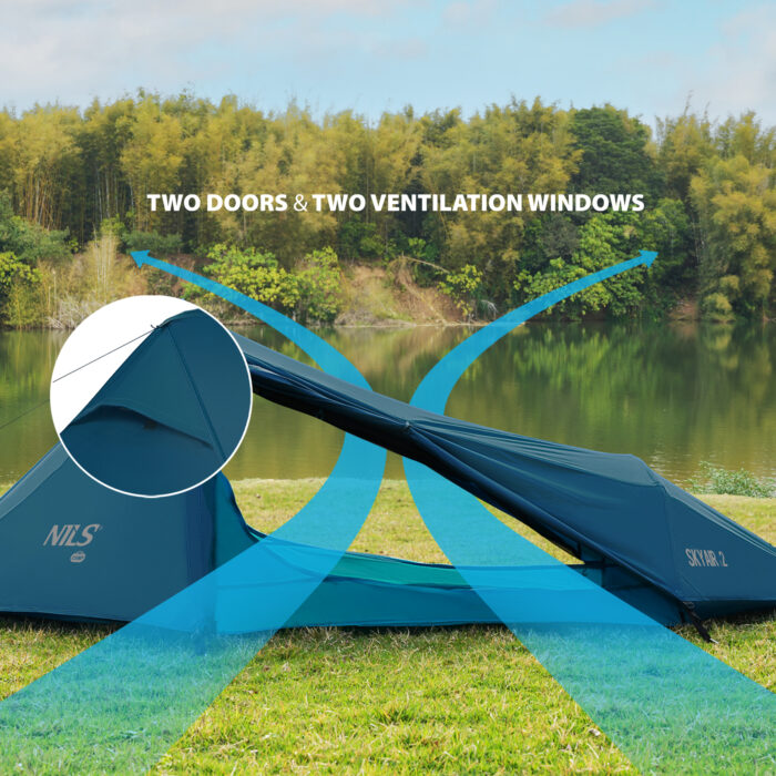 bilde 8 - NC2502 TENT ULTRA LIGHT SKYAIR 2 BLUE NILS CAMP