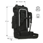bilde 4 - NC3901 TACTICAL BACKPACK EAGLE BLACK 70L NILS CAMP