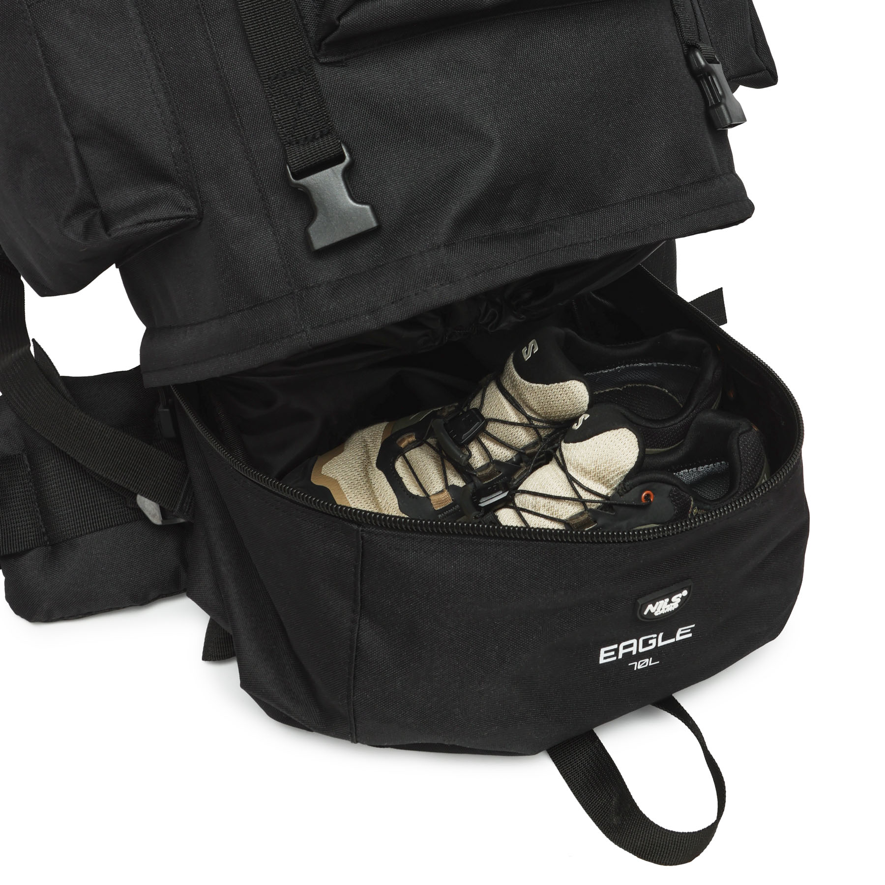 bilde 6 - NC3901 TACTICAL BACKPACK EAGLE BLACK 70L NILS CAMP