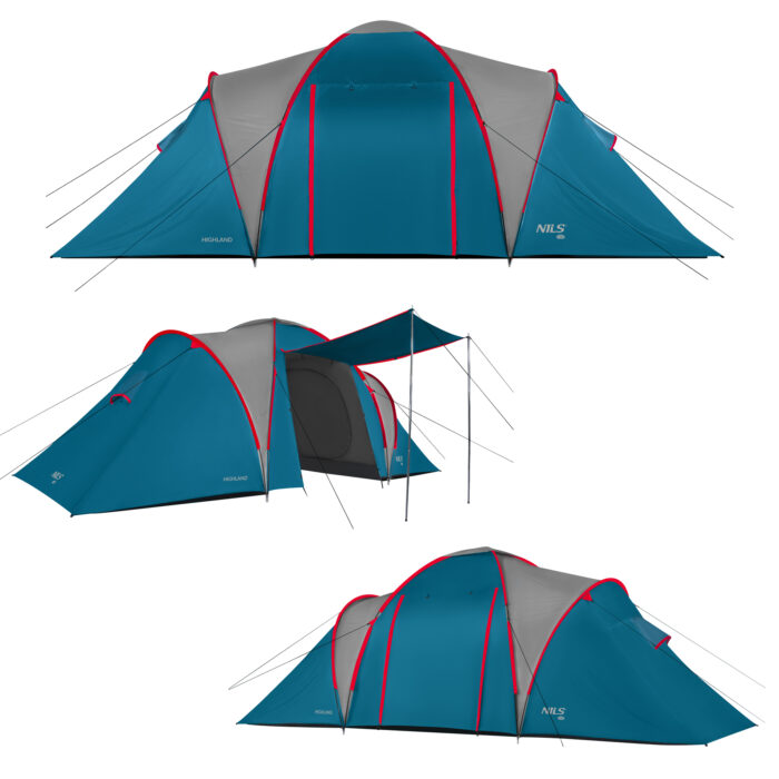 bilde 2 - NC6031 BLUE- LIGHT GRAY CAMPING TENT HIGHLAND NILS CAMP