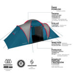 bilde 7 - NC6031 BLUE- LIGHT GRAY CAMPING TENT HIGHLAND NILS CAMP