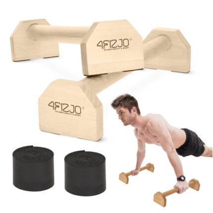 Parallettes i tre 50x12-5x10 cm treningsutstyr for calisthenics styrketrening hjemmetrening