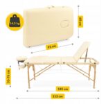 REHABILITERING MASSASJEBORD SENG BÆRBAR SAMMENLEGGBAR JUSTERBAR - TREKK