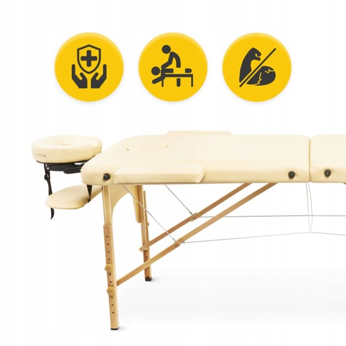REHABILITERING MASSASJEBORD SENG BÆRBAR SAMMENLEGGBAR JUSTERBAR - TREKK