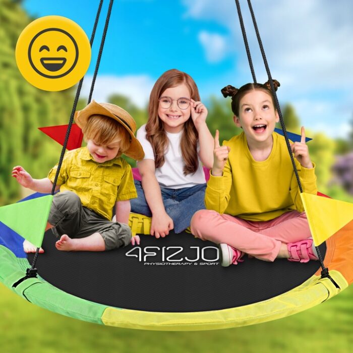 Storkereir huske for barn 120 cm vanntett og justerbar XXL hagehuske for utendørs lek