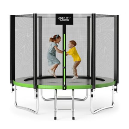 Trampoline CLASSIC 252 cm -8FT- for barn med sikkerhetsnett