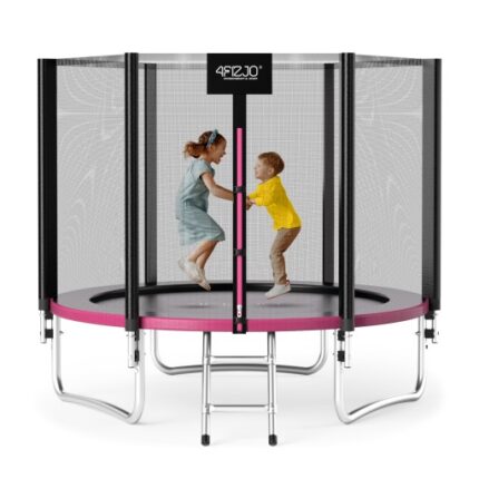 Trampoline CLASSIC for barn 252x252 cm med sikkerhetsnett UV beskyttelse og stålramme for trygg uten