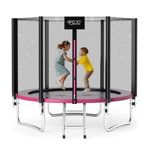 Trampoline CLASSIC for barn 252x252 cm med sikkerhetsnett UV beskyttelse og stålramme for trygg uten