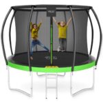 Trampoline for barn 312 cm -10FT- med sikkerhetsnett og stige