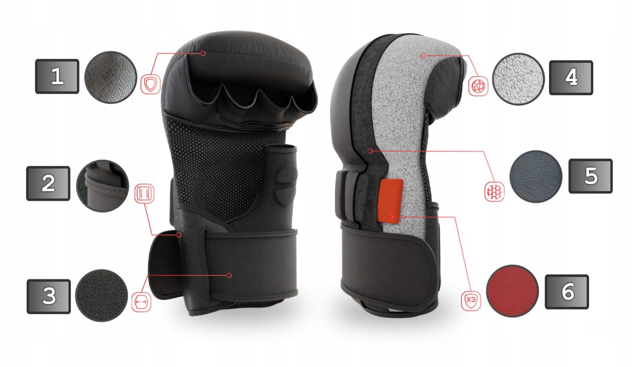 DBX BUSHIDO Master Gold Valor Series MMA-hansker – høy beskyttelse