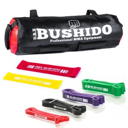 DBX BUSHIDO Outdoor-treningspakke – sandbag- power band- mini band – premium kvalitet