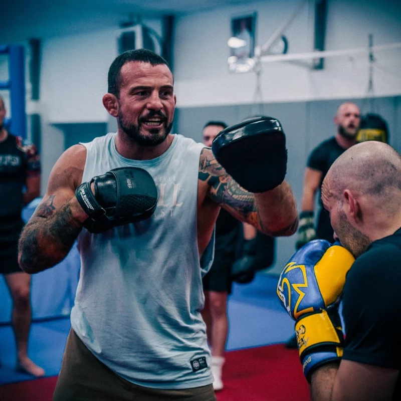 Mini mitts lærsko til trening | Svart lær | DBX Bushido