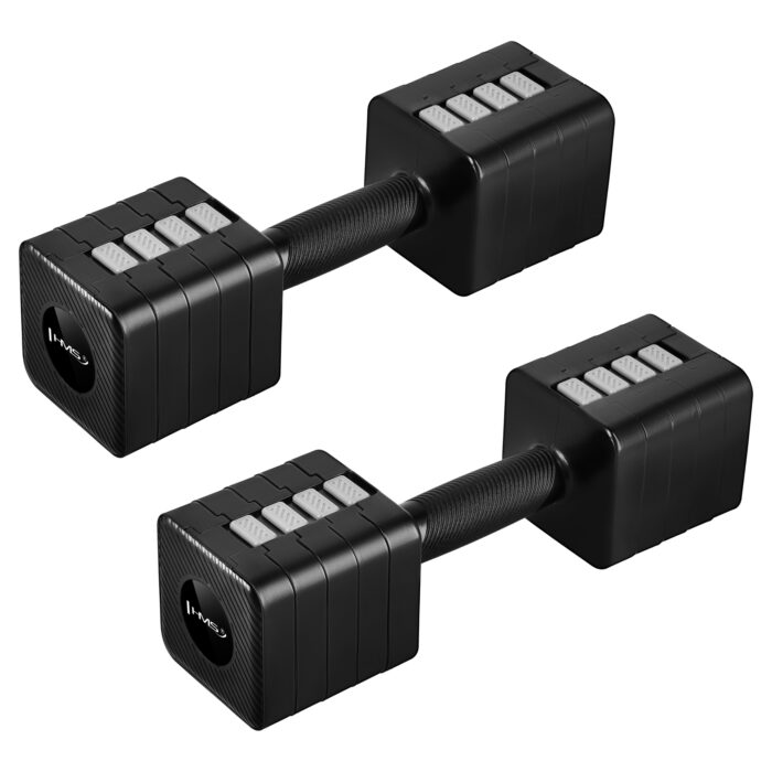 bilde 1 - HL02 ADJUSTABLE DUMBBELLS BLACK 2 x 5 KG HMS