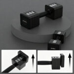 bilde 3 - HL02 ADJUSTABLE DUMBBELLS BLACK 2 x 5 KG HMS