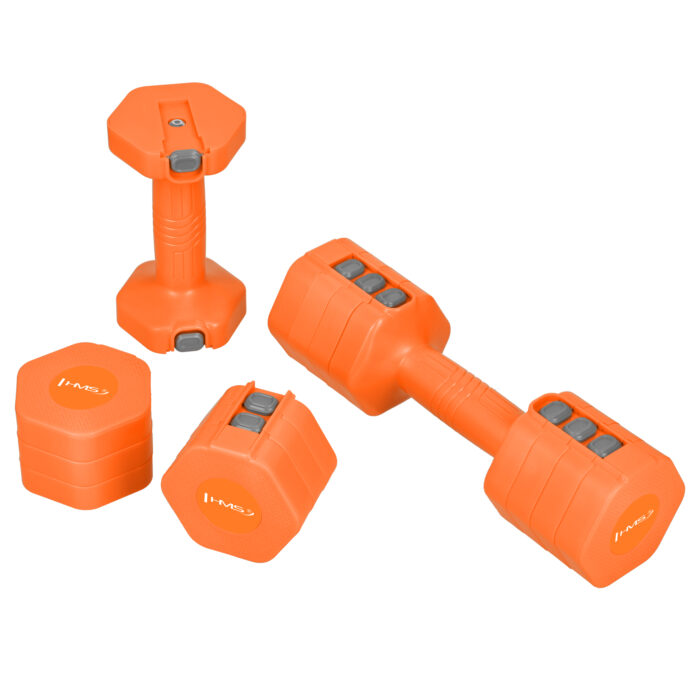 bilde 10 - HL03 ADJUSTABLE DUMBBELLS ORANGE 2 x 2.5 KG HMS
