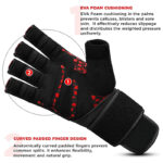 bilde 4 - GYM HANSKE MICRO RØD/ SVART PLUS-S