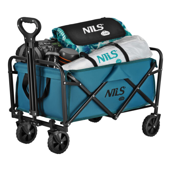 bilde 1 - NC4306 FOLDING CAMPING WAGON TURQUOISE 70L NILS CAMP