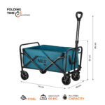 bilde 3 - NC4306 FOLDING CAMPING WAGON TURQUOISE 70L NILS CAMP