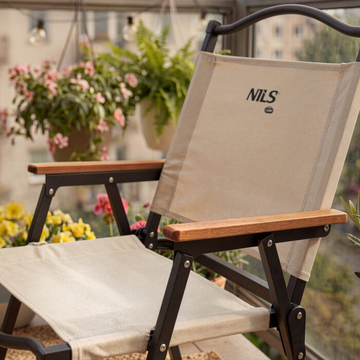 bilde 5 - NC4307 NILS CAMP BEIGE FOLDING CHAIR
