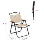 bilde 6 - NC4307 NILS CAMP BEIGE FOLDING CHAIR